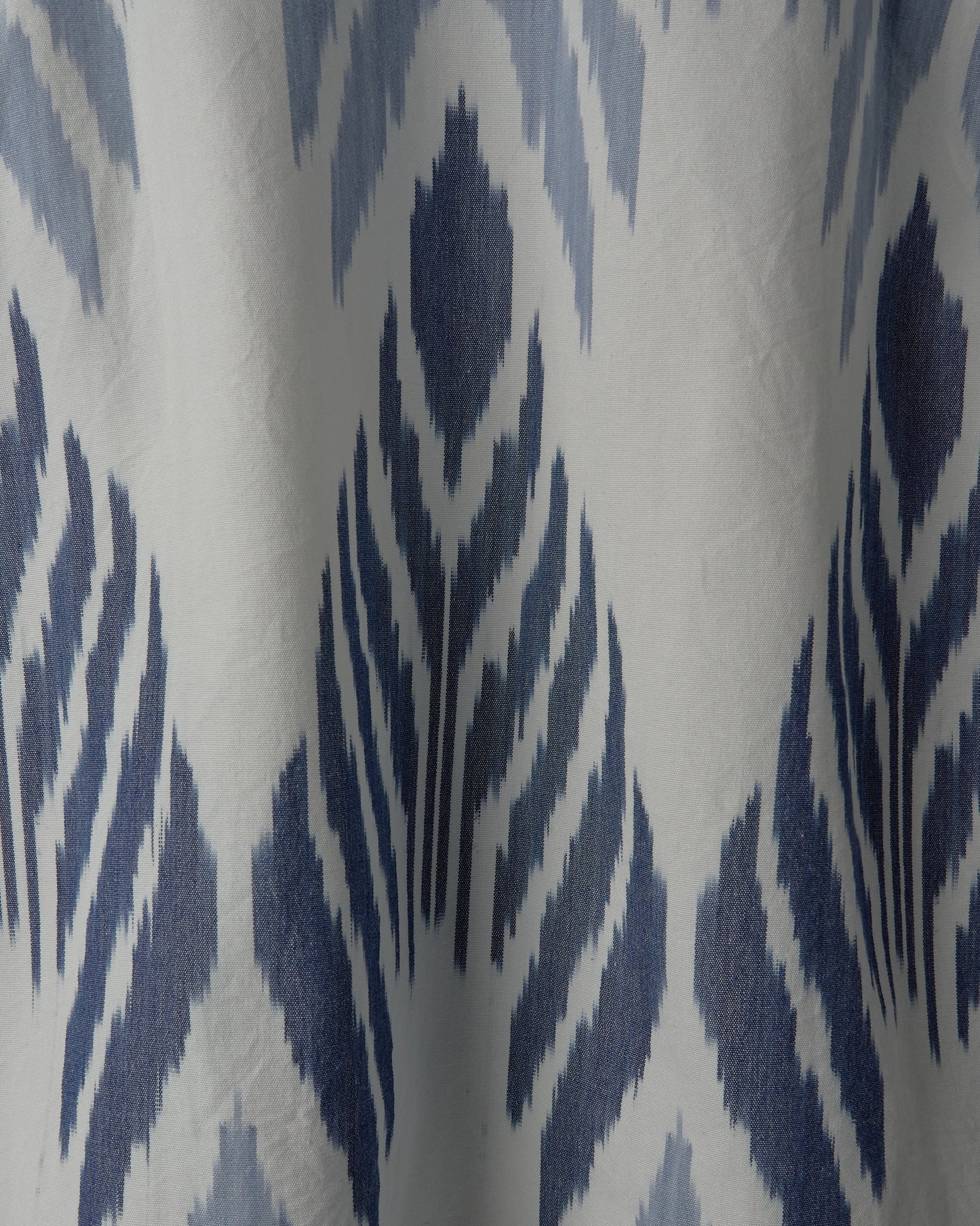 Camp Shirt in Blue Peacock Ikat