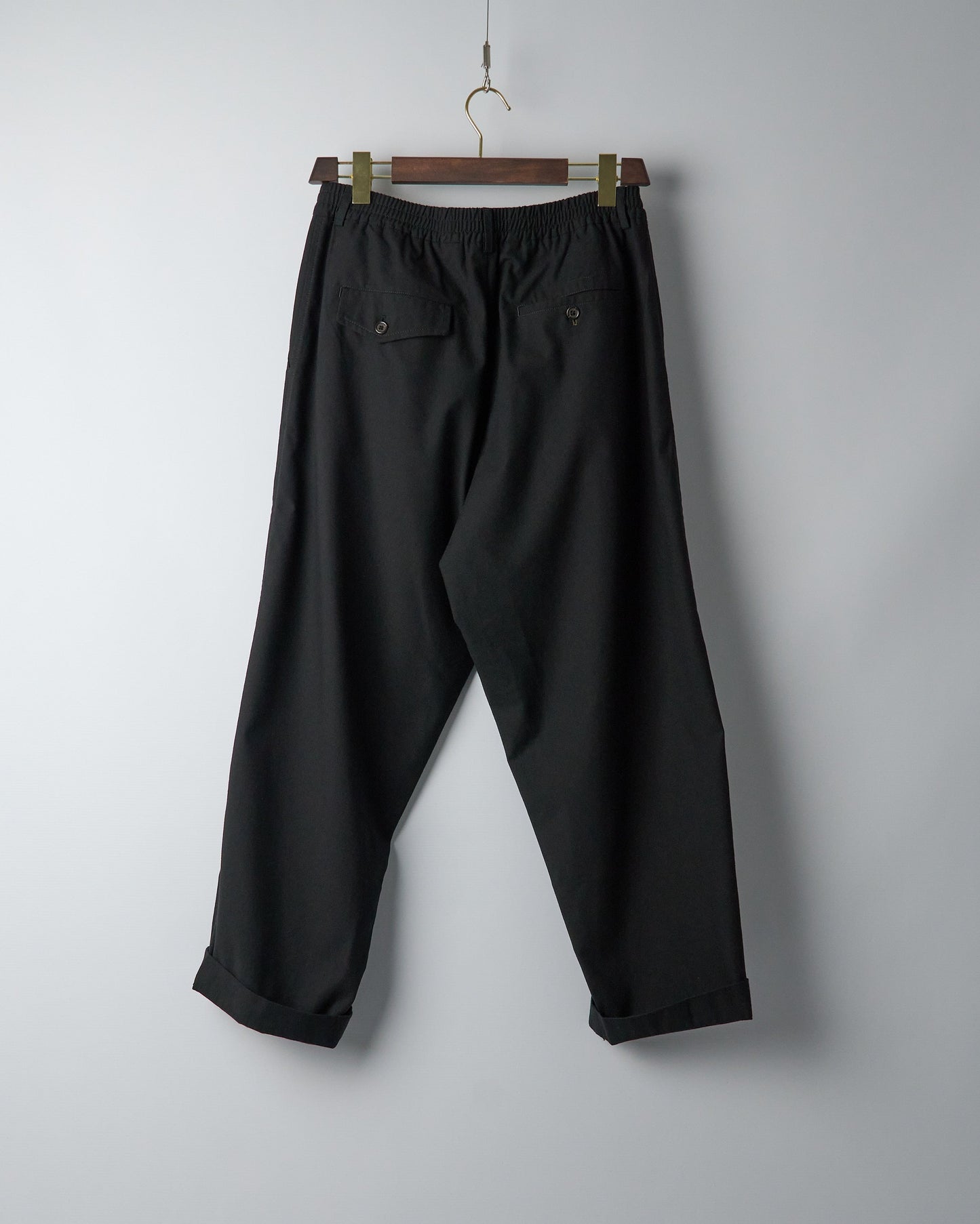 Oxford Pant in Black Valencia Cotton