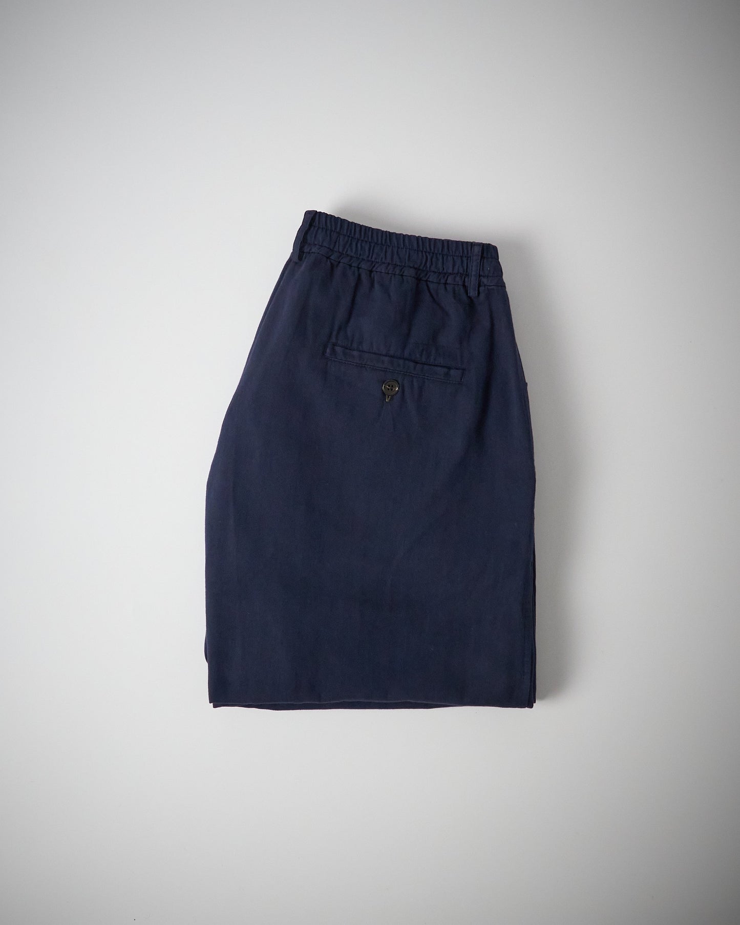 Oxford Pant in Dark Navy Herringbone Cotton