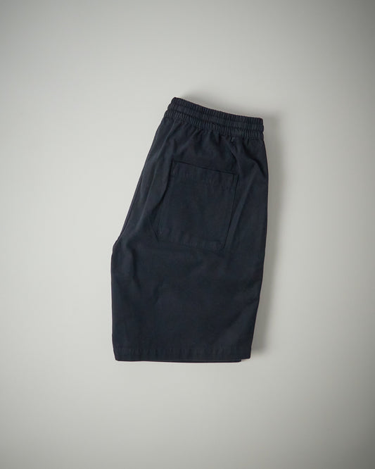 Beach Short in Navy Summer Canvas