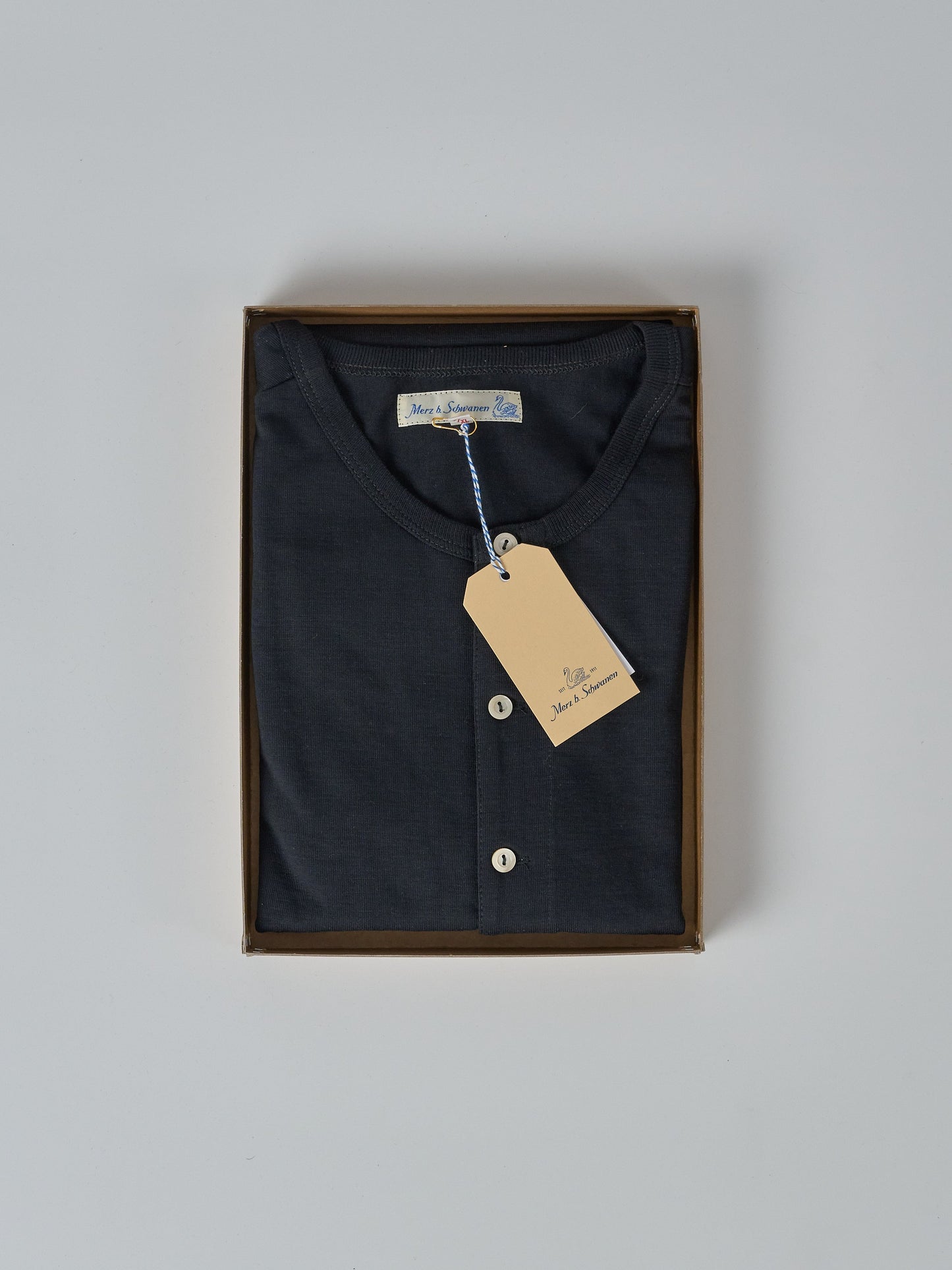 Men's Short Sleeve Loopwheeled Henley - 7.2oz Classic Fit (98 Charcoal)