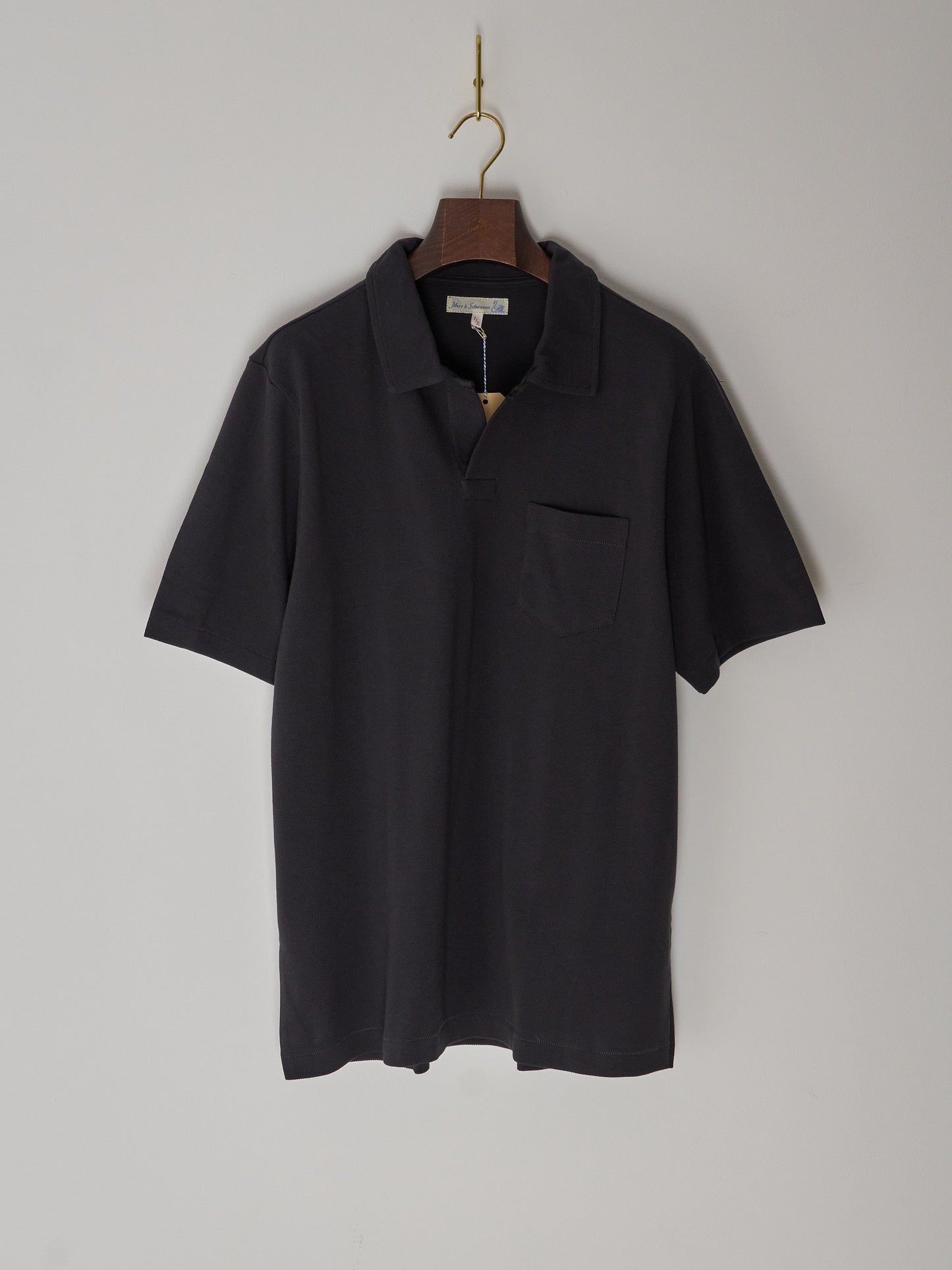 MEN'S POLO SHIRT WITH POCKET, 7,2OZ/SQ.YD., RELAXED FIT (98 CHARCOAL)