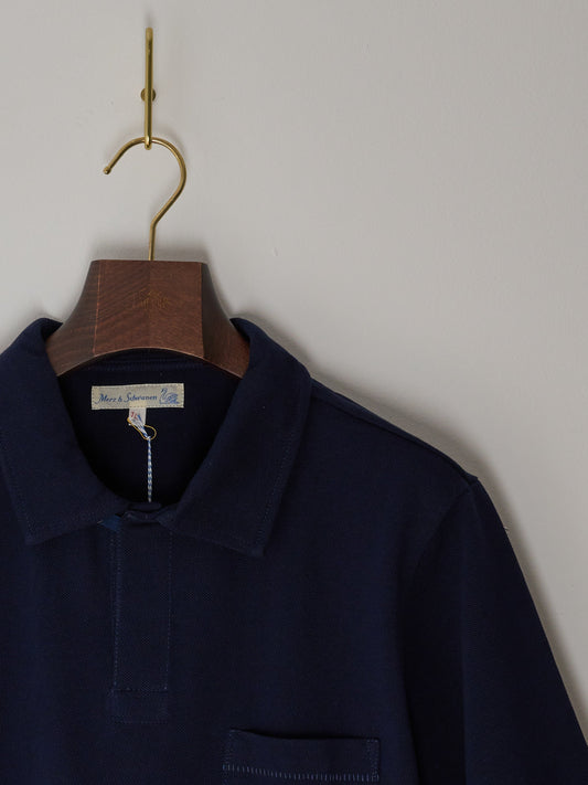 MEN'S POLO SHIRT WITH POCKET, 7,2OZ/SQ.YD., RELAXED FIT (66 INK BLUE)