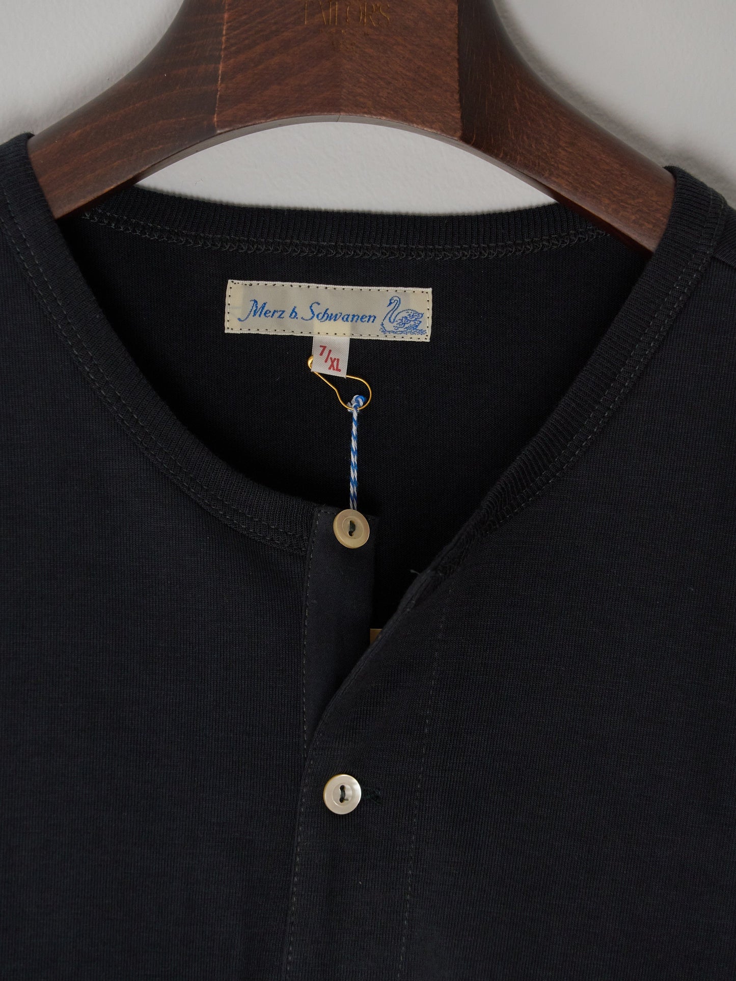 Men's Short Sleeve Loopwheeled Henley - 7.2oz Classic Fit (98 Charcoal)