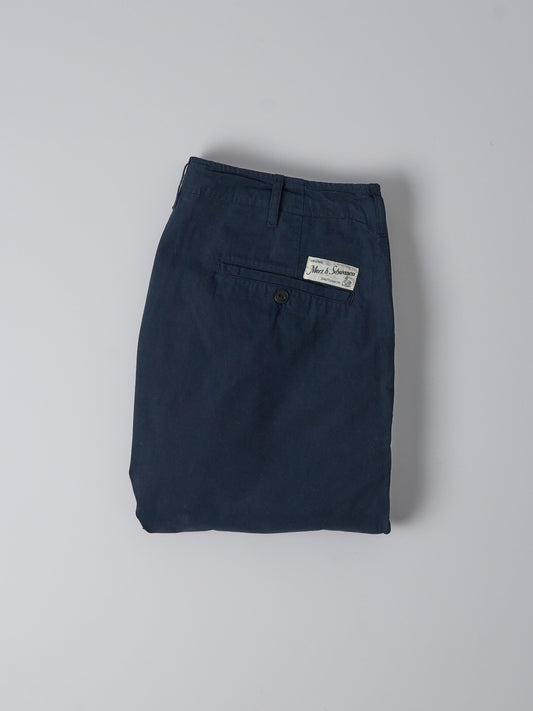 Unisex Pleated Front Pants - Relaxed Fit (51 Dark Navy)