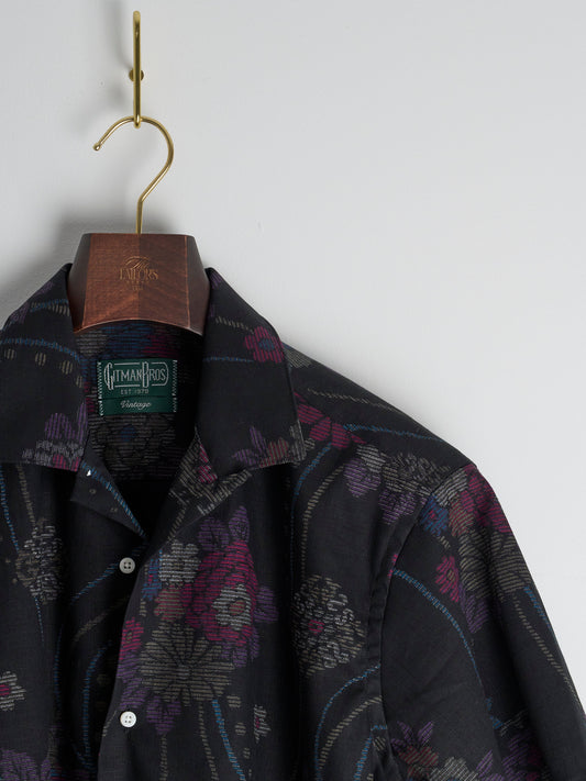 Top Dyed Floral, Bark Cloth