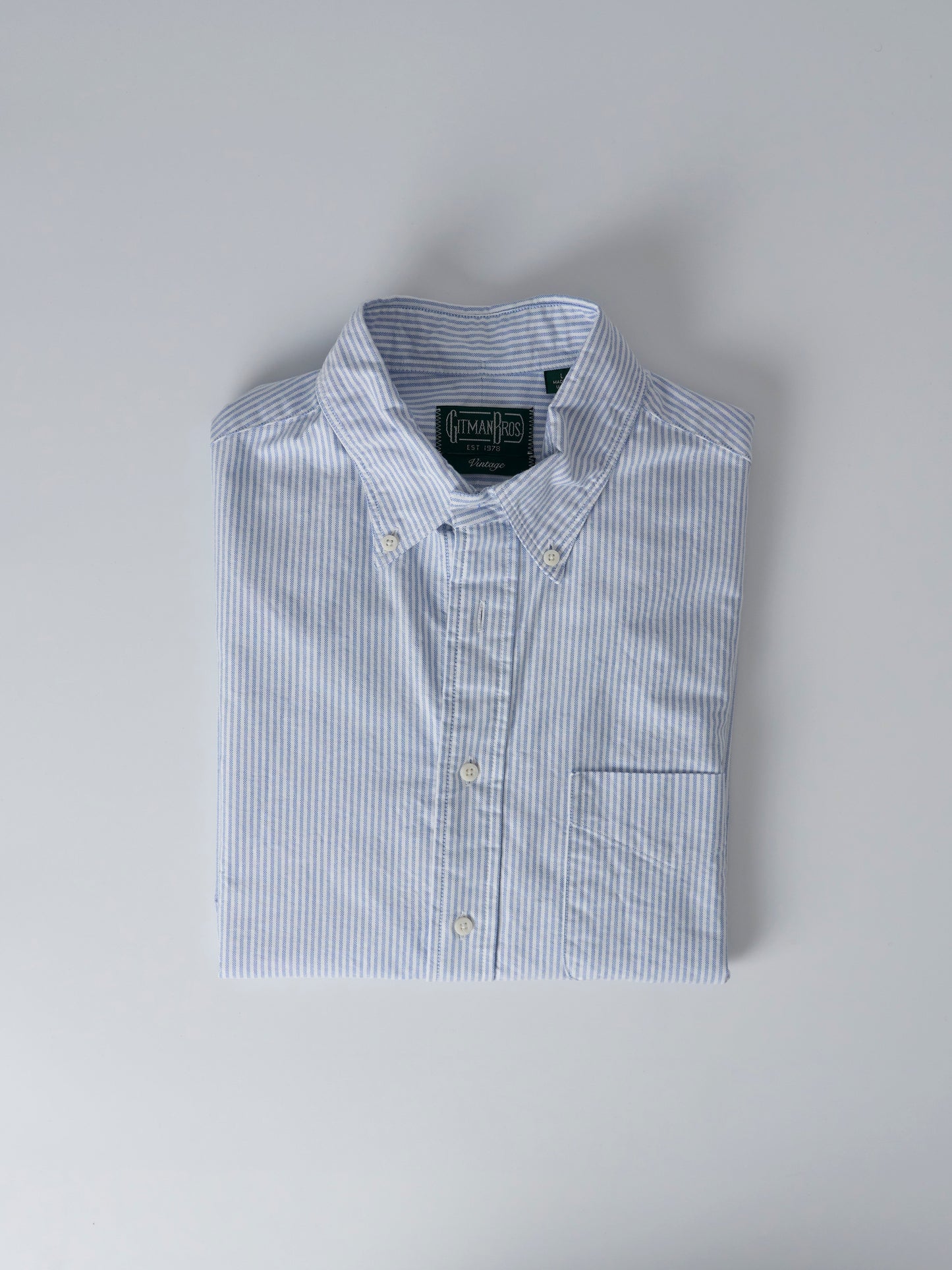 Blue Stripe Oxford