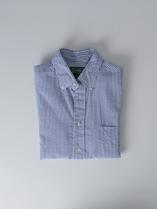 Blue Stripe Seersucker Shirt