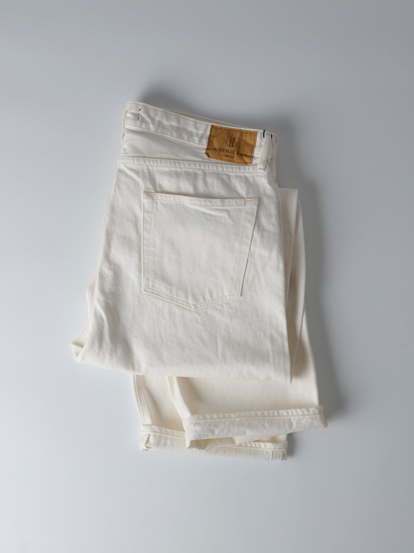 13.5oz White Loose Selvedge Jeans