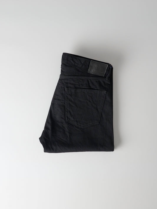 14oz Black Classic Straight Selvedge Jeans - BLACK