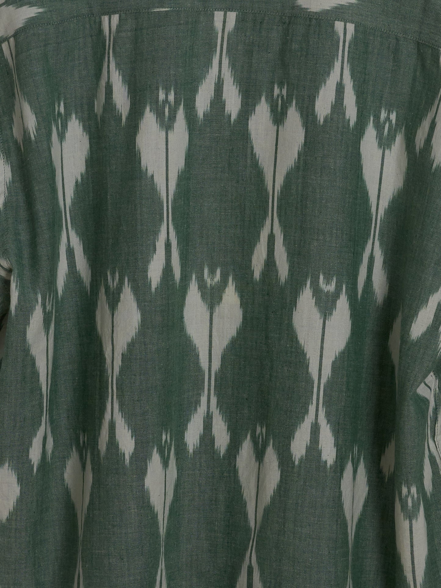 Ronen Oversized Camp Collar Shirt - Indigo Ikat