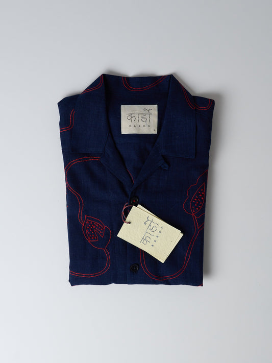 Ronen - Over Sized Camp Collar Shirt (Indigo)