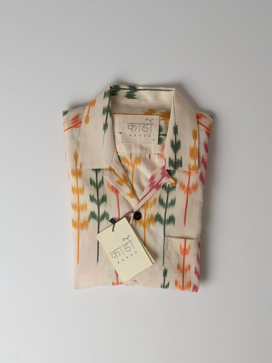 Chintan Ikat Over-Sized Camp Collar Shirt in Ronen Style
