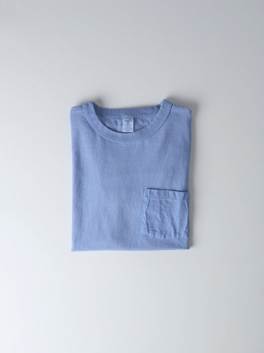 Pigment Dyed Pocket T-Shirt - Foggy Blue