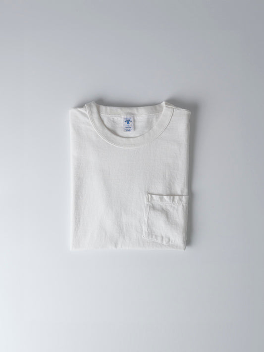 Pigment Dyed Pocket T-Shirt - White