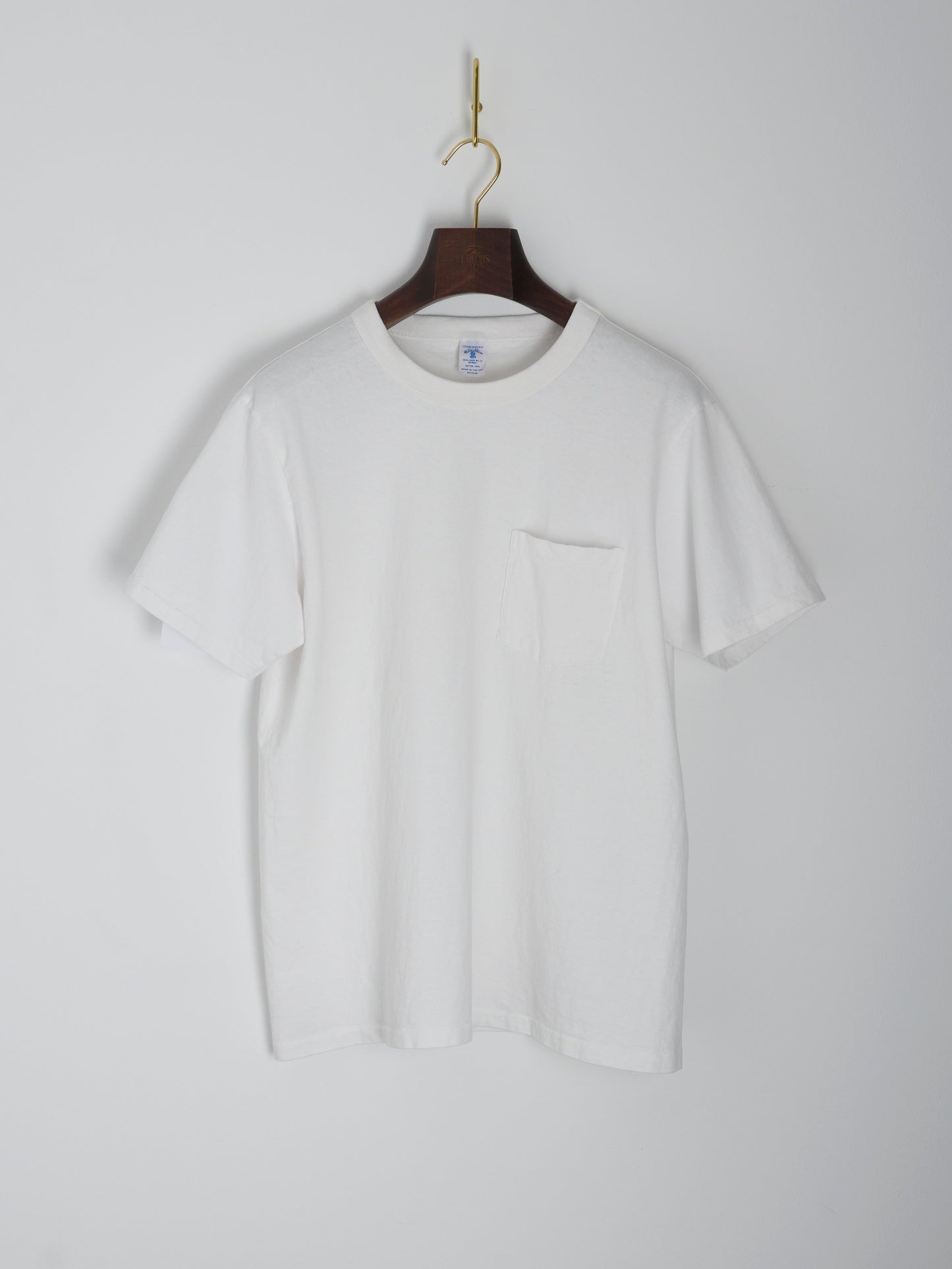Pigment Dyed Pocket T-Shirt - White