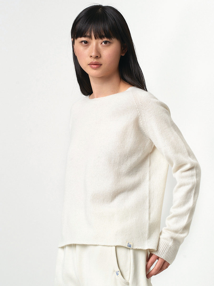 Crew Neck Pullover - Ivory